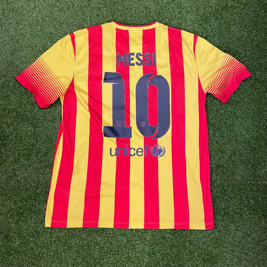 Lionel Messi FC Barcelona 2013/14 Away Shirt (8/10)